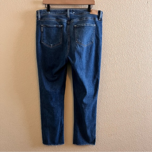 PAIGE Hoxton Slim Distressed High Rise Jeans Size 34 - Picture 7 of 11